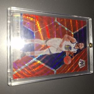 Steph Curry prizm shimmer red